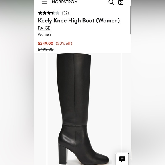 Paige Keely Knee High Boots (leather) - Picture 1 of 9